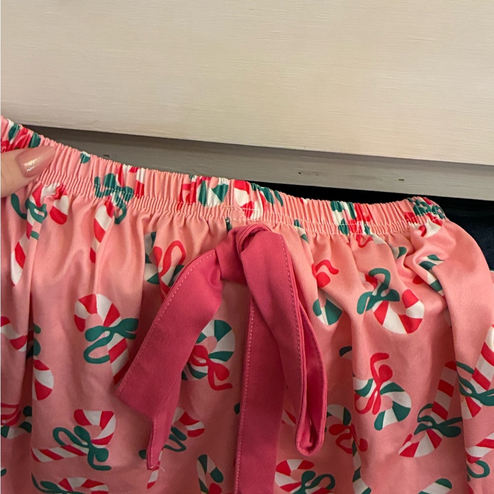 Pink Candy Cane Pajama Set - Picture 7 of 8